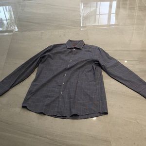 Plaid shirt button down